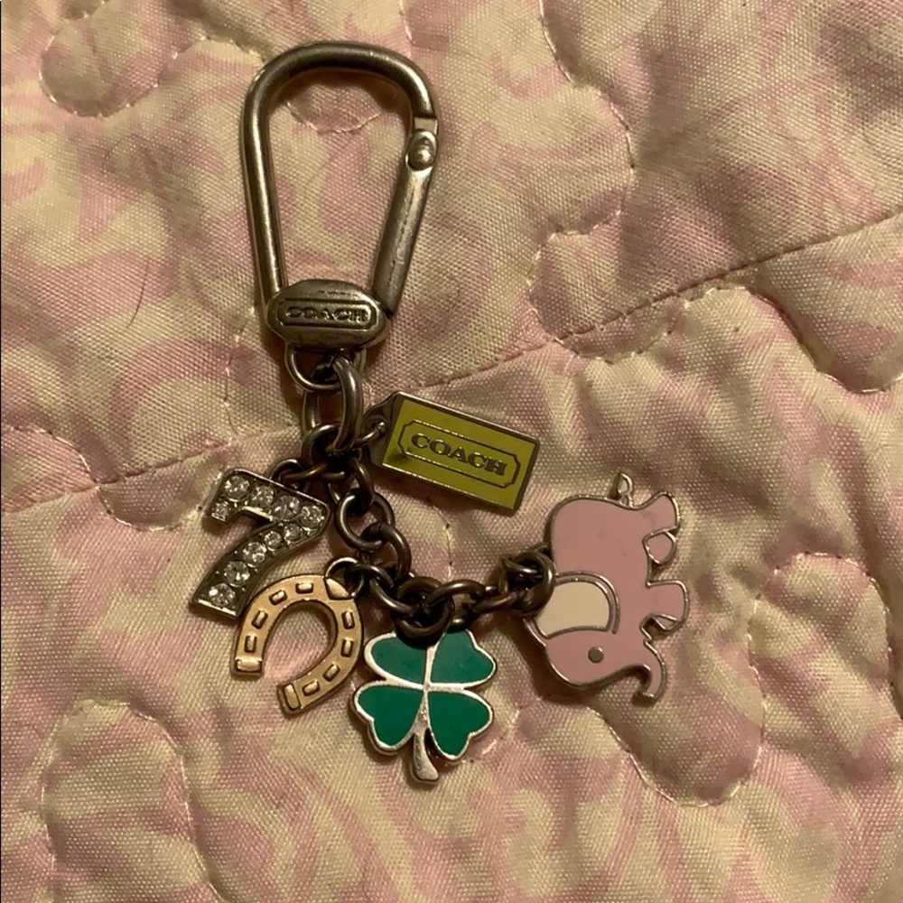 Coach lucky charm key chain